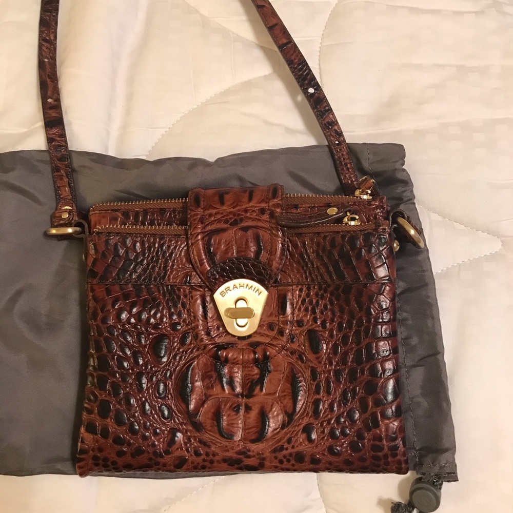 BRAHMIN Pecan Melbourne Mojito crossbody purse